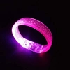 Pembe Led Işıklı Baskı Yapılabilen Pilli Bileklik Bilezik 1,5 cm Genişlik (5263)