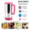 PEMBE - PASLANMAZ ÇELİK SICAK - SOĞUK ÇELİK SÜRAHİ (5263)