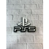 Playstation 5 Logo Duvar Dekoru Minimal Tasarım 16×12 Cm