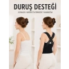 Postür Dik Duruş Korsesi Sırt Destekli Ayarlanabilir Lastikli Bel Korsesi