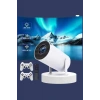 Projeksiyon Cihazı Video Oyun Konsolu Projektör Taşınabilir Ayaklı Çift Kollu 4k Çözünürlüklü