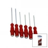 PVC AMBALAJ   KIRMIZI - PLASTİK SAPLI   DARBELİ   6LI SET   ÇİFT TARAFLI  TORNAVİDA TAKIMI (5263)