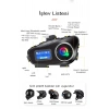 Q58-max Radyolu 2 Kişi Bağlantılı Bluetooth Kask Kulaklık Ekranlı Fenerli Müzik Ve Telsiz Intercom