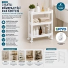 RAFTY 3 KATLI TEKERLEKLİ SEPET ORGANİZER DÜZENLEYİCİ RAF ÜNİTESİ 465X145X480MM (5263)