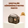 Retro Bluetooth Radyo – Nostaljik Tasarım, Tf Kart Ve Usb Destekli