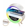 Rgb Işıklı Kablosuz Şarjlı Bluetooth Hoparlör Saat Ve Alarm Özellikli