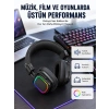 Rgb Işıklı Katlanabilir Bluetooth 5.3 Kulak Üstü Kulaklık