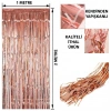 Rose Gold Püsküllü Kapı Perdesi - Parti, Bekarlığa Veda, Doğum Günü 1x2 m (5263)