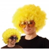 Sarı Renk Kıvırcık Afro Bonus Peruk (5263)