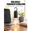 Şarjlı Dekoratif Kamp Lambası Askılı Ampul Led Işık Type-c Girişli