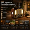 ŞARJLI - NOSTALJİ BLUETOOTH İBRELİ FM RADYO MP3 USB - TF PLAYER SPEAKER PL-4702 (5263)