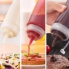 Şeffaf Kapaklı Sızdırmaz Yağlık Sosluk Şişesi Plastik Yağdanlık 400 ml. AP-9028 (5263)