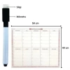 Şeffaf Kendiliğinden Yapışkanlı Kalemli Haftalık Planlayıcı 40cm-50cm (5263)