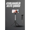 Selfie Çubuğu Tripod Bluetooth Kumandalı Selfie Çubuğu Telefon Tutucu