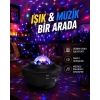 Sesle Etkileşimli Yıldız Projektörlü Gece Lambası – Bluetooth Hoparlörlü, Usb Girişli, Dönen Okyanus