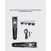 Sessiz Motorlu, Kablosuz Kullanımlı Şarjlı Saç Ve Sakal Kesme Makinesi – Taraklı Set
