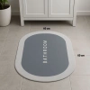 Sihirli Süper Su Emici Kaymaz Tabanlı Oval Paspas 40*60 cm (5263)
