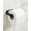 Siyah Tuvalet Kağıdı Tutucu Mat Kaplama Banyo Peçetelik