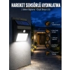 Solar Güneş Enerji Panelli Sensörlü Lamba Enerji Tasarruflu