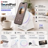 SOUNDPAD 5IN1 - 5W - 2000mAh TEMAS İLE SES YÜKSELTME - TELEFON STAND - USB-C ŞARJ BEYAZ İNDİKSİYON SES YÜKSELTİCİ BLUETOOTH HOPARLÖR SPEAKER EKD-S11 (5263)
