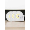 Spot Lamba Led Işık 3lü Uzaktan Kumandalı Pilli Yapışkanlı Kablosuz
