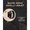 SQ-16 Mini Series 10 Akıllı Saat | Şık Ve Hafif Tasarım, 3 Kordon Seçeneği