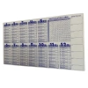 Statik Akıllı Kağıt Ingilizce Çarpım Tablosu 100x56 Cm(1 Adet Silgili Kalemli) (5263)