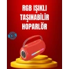 Suya Dayanıklı 20w Rgb Hoparlör Bluetooth, Usb, Sd Kart Ve Aux Girişli
