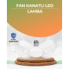 Tasarruflu Pervane Led Ampül 4 Kollu 60 Watt Geniş Alan Aydınlatma