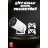 Taşınabilir Android Projeksiyon Ayaklı Çift Kollu 4k Çözünürlüklü Sinema Projeksiyonu