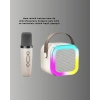 Taşınabilir Karaoke Mikrofon Seti Bluetooth Hoparlörlü