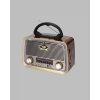 Taşınabilir Nostalji Radyo Bluetooth Usb Aux Girişli