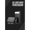 Taşınabilir Powerbank 50.000 Mah 4 Girişli Hızlı Şarj Led Göstergeli Fenerli Şarj