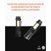 Taşınabilir Şarjlı Led Fener - 4 Modlu, 2000lm, Ayarlanabilir Odak
