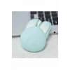 Tavşan Figürlü Kablosuz Mouse Pil Dahil Etiket Hediyeli Mavi