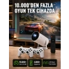 Tçift Kollu Tasarımlı Kablosuz Projeksiyon – 4k, 10.000 Oyun Ve Smart App Desteği Yeni Nesil