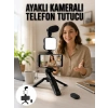 Telefon Tutucu Led Işıklı Kumandalı Mikrofon Telefon Vlog Video Kayıt Yeni Nesil