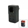 TERMAL AKIM KORUMALI  1XPRİZ 2X USB 2X TYPE-C DUVAR TİPİ PRİZ SİYAH 10A - 2500W (5263)