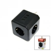 TERMAL AKIM KORUMALI  3X PRİZ 3X USB DUVAR TİPİ PRİZ SİYAH 10A - 2500W (5263)