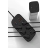Termal Akım Korumalı 6’lü Priz 4x Usb 2x Type-c Çıkışlı Grup Priz Çoğaltıcı (3500w) Siyah