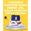 Titreşimli Masaj Kemeri 20 Mıknatıs 5 Motorlu