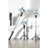 Tripod Kablosuz Bluetooth Bağlantılı Selfie Çubuğu 360 Derece Dönebilen