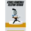 Tripod Telefon Tutucu Kumandalı Mikrofon Led Işık Vlog Video Kayıt