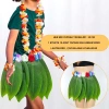 Tropikal Esintili Hawaii Yapraklı Parti Eteği Çocuk Boy (5263)