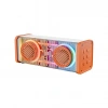 TURUNCU-BEYAZ KABLOSUZ HOPARLÖR - SPEAKER TAŞINABİLİR MP3 IŞIKLI USB ŞARJLI BT - AUX - TES 10 MT MENZİL 1200mAH PİL - 10W (5263)