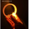Turuncu Led Işıklı Baskı Yapılabilen Pilli Bileklik Bilezik 1,5 cm Genişlik (5263)
