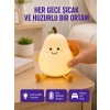 Usb Şarjlı Armut Gece Lambası Dokunmatik Renk Değişimli
