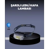 Usb Şarjlı Mini Led Kafa Feneri 50m Odak 150m Geniş Aydınlatm
