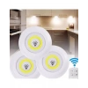 Uzaktan Kumandalı 3 Lü Spot Led Lamba Kablosuz Pilli Işıldak