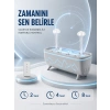 Uzaktan Kumandalı Aroma Difüzörü Sessiz Hava Nemlendirici Alev Efektli 2 4 8 Saat Zamanlayıcılı